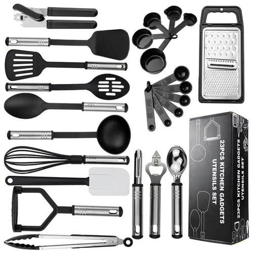 25pcs Silicone Set Kitchenware Tools Cooking Spoon Shovel