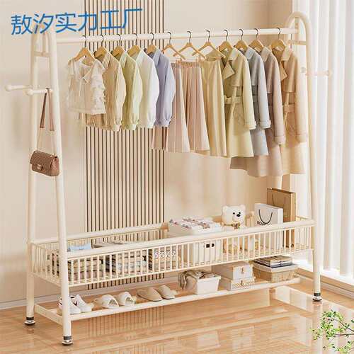 py衣帽架落地衣架家用移动室内卧室衣服挂衣架阳台架子晾衣架简易