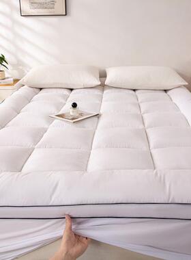 羽绒床垫m薄atZC202505tres丝s床笠式床褥罩软垫防滑床床垫订制