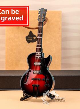 可刻字木质迷你吉他模型乐器摆件毕业送男女朋友生日情人节礼物