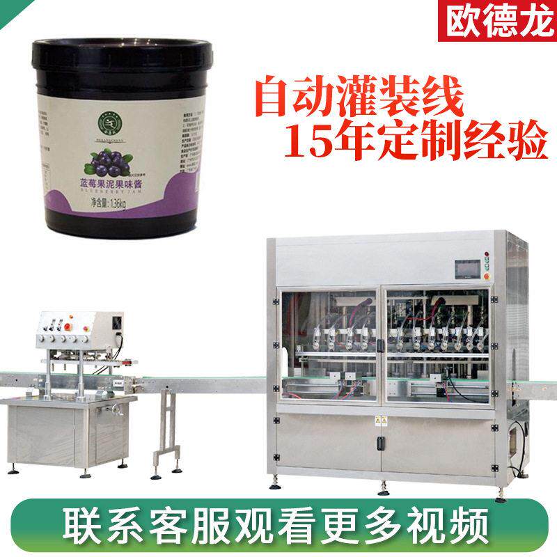 大桶蓝莓果浆灌装机水果酱灌装机奶茶原料果泥装机定制