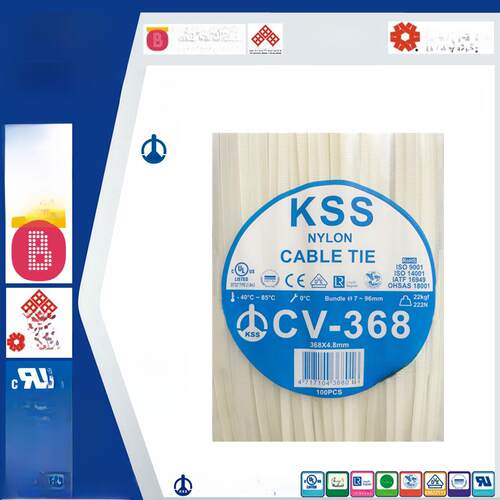 Cv-368/Cv-368B Kss台湾凯思尼龙系带耐低温汽车系带4.8X368Mm