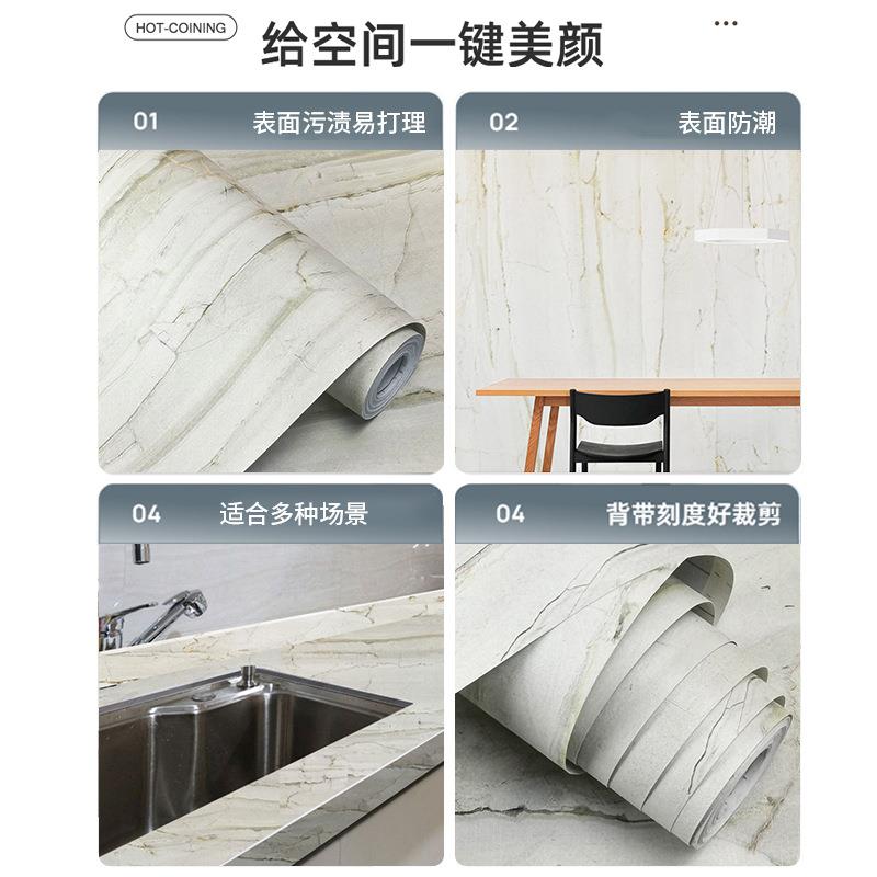 新款直销卫生间贴纸砖纹瓷砖贴仿大理石厨房防油自粘墙贴浴室厕所