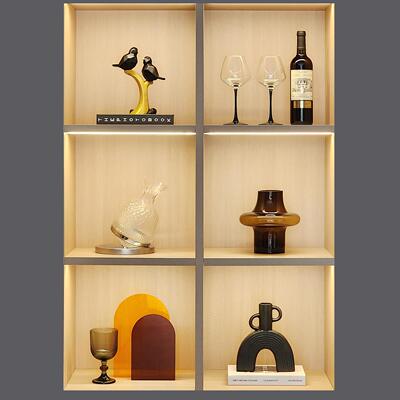 简约样板间现代软装饰品客厅桌面酒柜轻奢陶瓷家居摆饰组合ZH3916