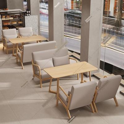 休闲单人沙发椅咖啡厅奶茶店桌椅组合茶室民宿书吧接待洽谈摊位