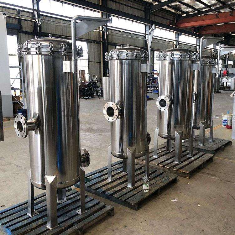 半导体预过滤袋式过滤器 中水循环再用立式不锈钢精密过滤器