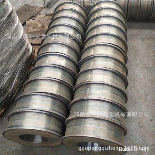 电动双梁LD500行走驱动轮平面凹面齿圈龙门吊轨道轮连体轮