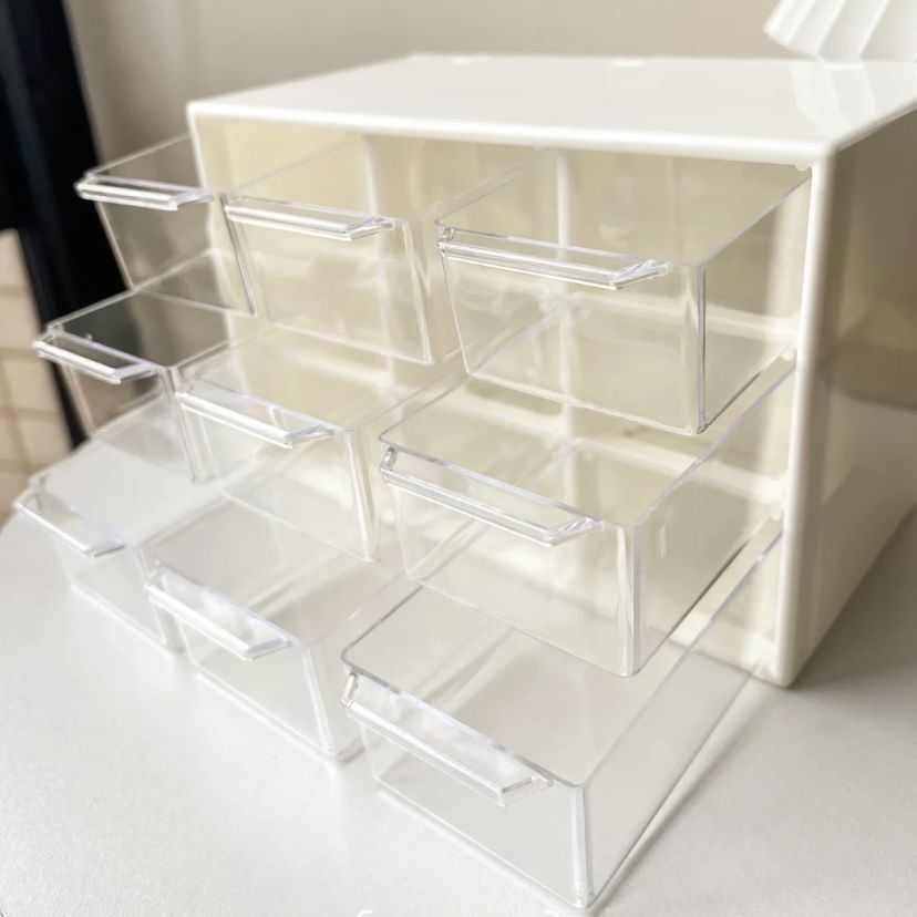 九宫格收纳ins收纳盒多格分类串珠子美甲配件小零件贴纸分格抽屉,居家布艺,收纳盒,淘宝优惠券,粉丝福利购,淘宝优惠卷