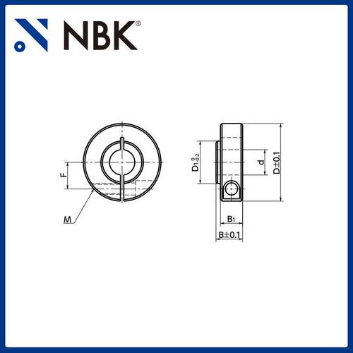 NBK NSCS-MB 固定轴环-轴承固定用-夹紧型 固定环限位环锁紧环