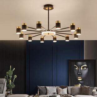 客厅灯饰2023年新款现代简约创意卧室房间吊灯大气家用餐厅分子灯