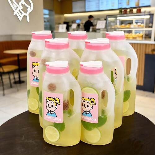 冰箱冷水壶冷泡杯夏天家用耐高温食品级大容量加厚水果冷萃水杯.