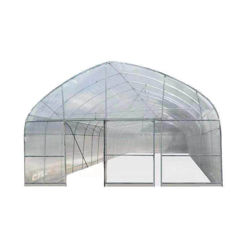 蔬菜椭圆保温大棚钢管全套养殖种植鸡鸭牛羊养鸡温室骨架半坡暖棚