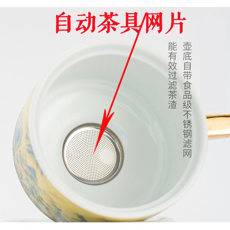 不锈钢自动茶具网片懒人茶壶内置滤网石磨配件茶盘出水口过滤单网