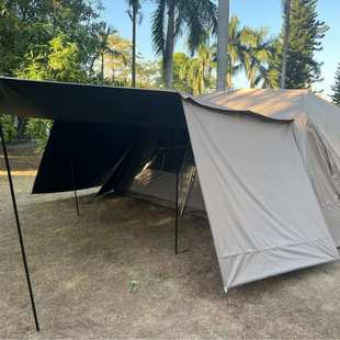 垫防潮露营屋脊屋脊布配套遮阳专用配件13地防晒黑胶帐篷布地屏风