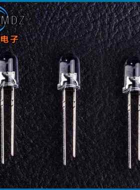 F8/8mm草帽大支架0.5W白发红光24x24MIL直插LED发光二极管