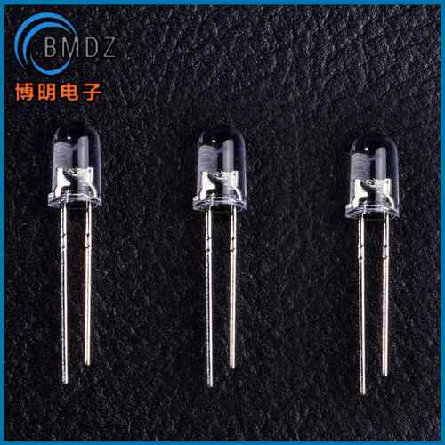 F8/8mm草帽大支架0.5W白发红光24x24MIL直插LED发光二极管