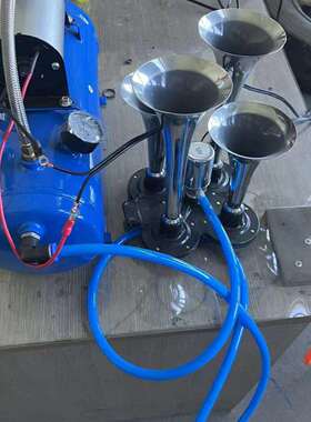 汽车改装气泵12V 120psi 蓝色6L气罐空气压缩机 车载充气泵