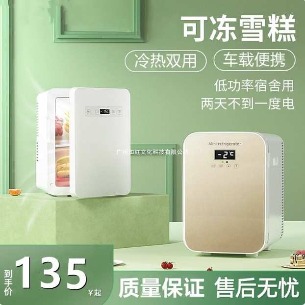 2025新款 迷你小冰箱小型家用宿舍美妆车载制冷藏10L冷冻冰柜雪糕