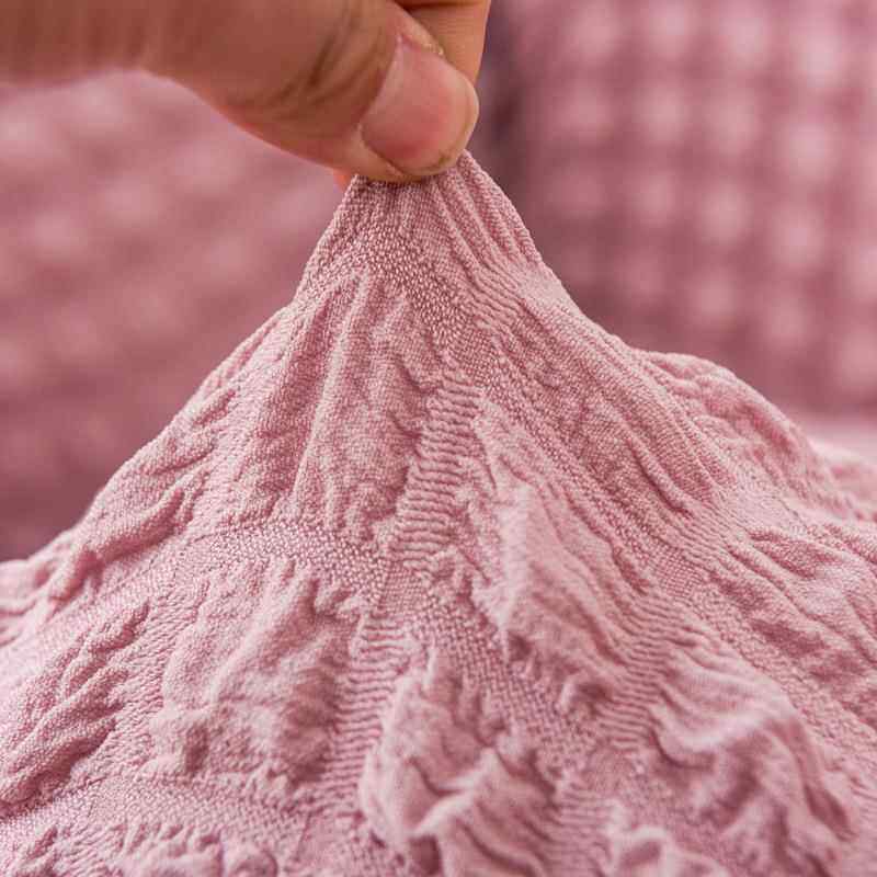 直销新款外贸跨境英文欧式古典沙发套裙摆款沙发垫纯色泡泡纱罩通