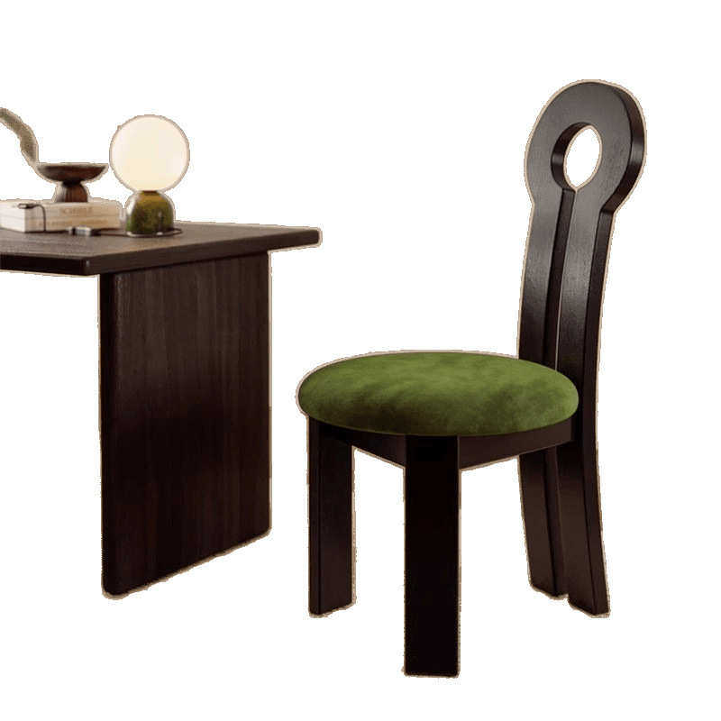 法式复古实木餐椅家用靠背椅子中古侘寂风椅简约轻奢酒店餐厅桌椅,住宅家具,餐椅,淘宝优惠券,粉丝福利购,淘宝优惠卷