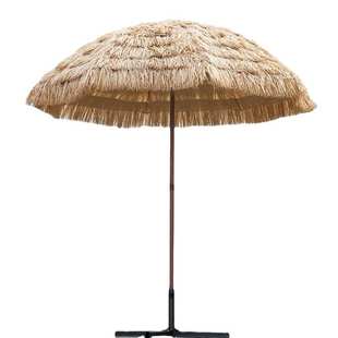 代发仿真稻草伞茅草伞大户外遮阳伞折叠太阳伞沙滩伞庭院伞