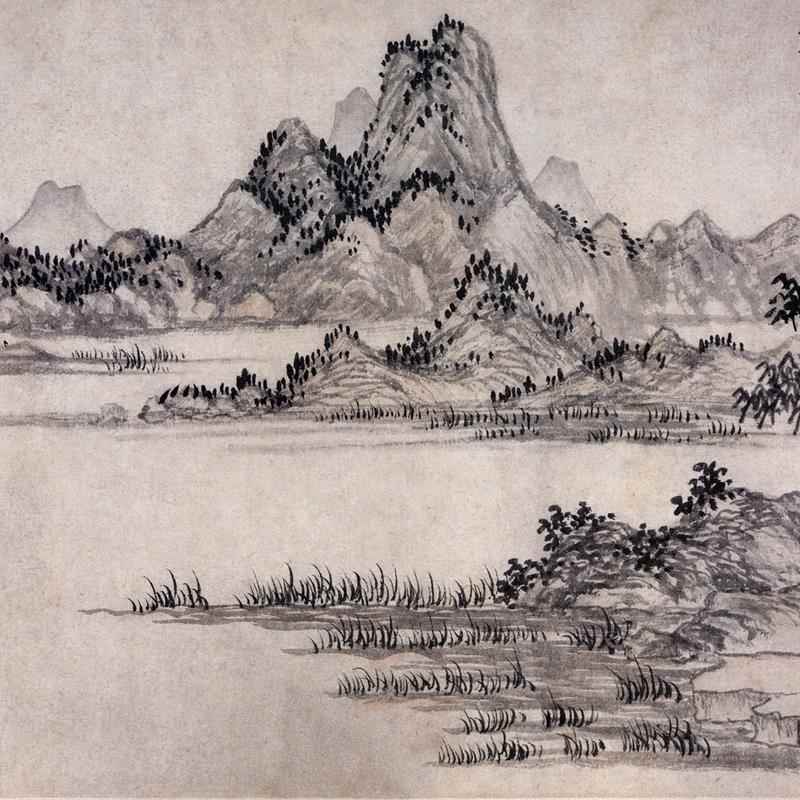 赵原陆羽烹茶图复古书画真迹高清微喷仿古复制横幅茶楼客厅装饰画图片