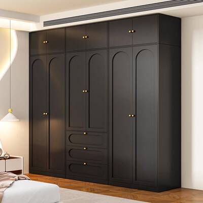 钢制衣柜家用卧室简约衣柜落地金属收纳柜儿童铁艺组合收纳柜