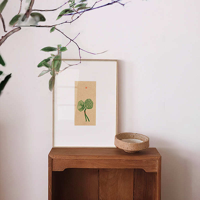 山行 日式客厅组合装饰画民宿茶室餐厅新中式挂画风景绿植小画图片