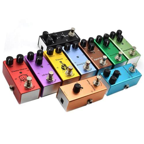 电吉他单块MX0386Dmini效果吉器踏板电他迷捷便式你效果器