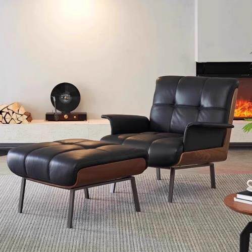 意式极简单人沙发设计师款客厅休闲 DK现代简约洽谈轻奢别墅椅子