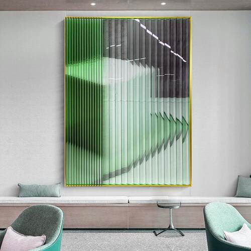 亚克力3d立体插片实物画现代简约轻奢客厅装饰画卧室样板房装置画
