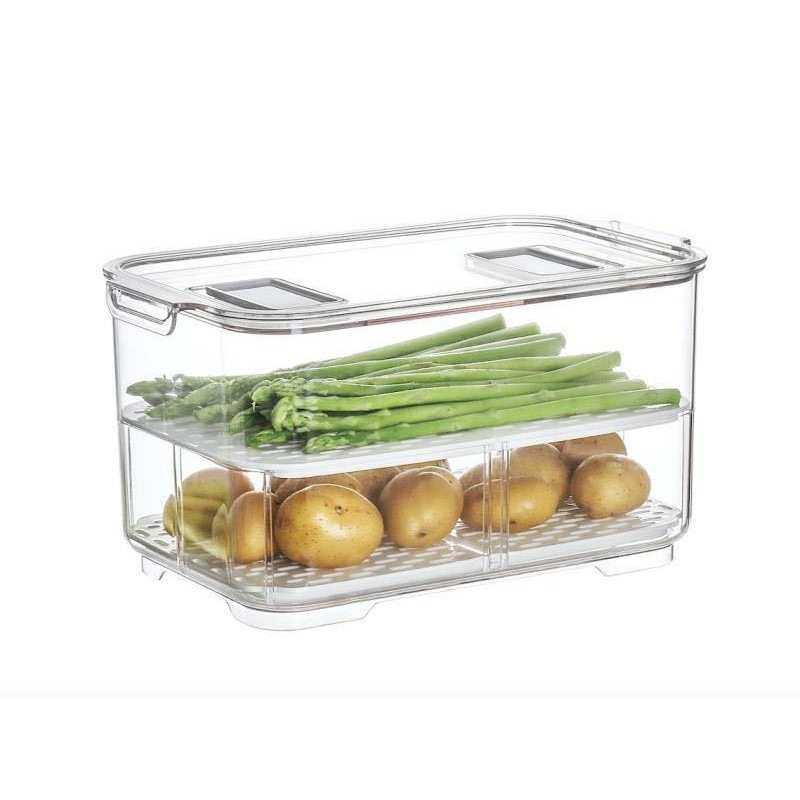 果蔬储厨房冷冻家用冰箱密封物沥水保鲜盒收纳盒葱花盒肉类层,收纳整理,其他收纳篮,淘宝优惠券,粉丝福利购,淘宝优惠卷