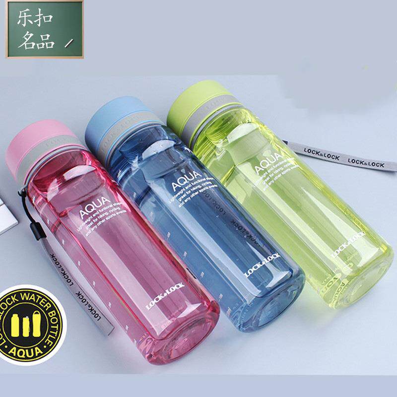 乐扣水杯夏季运动男女便携随手杯塑料杯大容量学生茶杯
