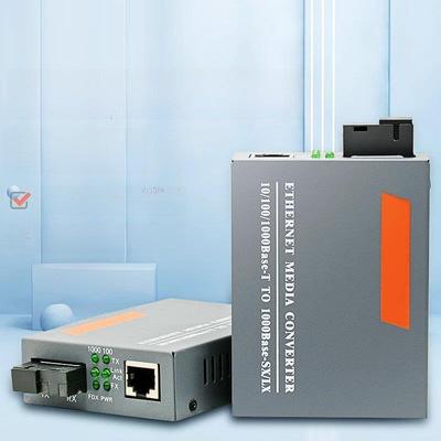 光纤收发器Htb-Gs-03Ab千兆单模单纤1光1电+ 2/4/8电光电转换器1对