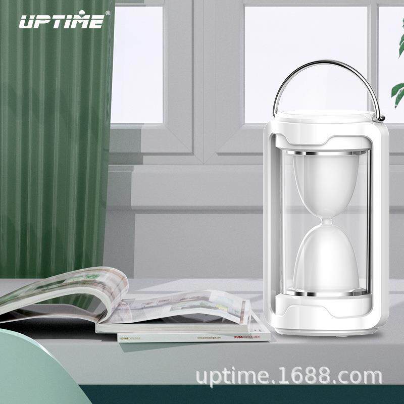 沙漏式LED照明灯露营出游充电应急灯三档可调节手提照明灯现货