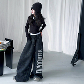 街舞长裤 爵士舞女童2025春秋儿潮牌嘻哈 银河废土 hiphop街头潮服