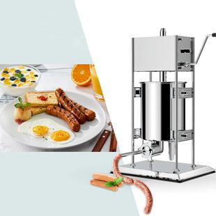 灌肠机 不锈钢腊肠机手摇式 立式 商用灌肠机手动齿轮灌香肠机卧式