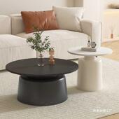 奶油风公yt123茶几客厅家小用户型简约寓网红宿铁艺圆形马提尼民