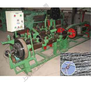 双股镀锌铁丝刺网机 正反拧绳双股刺绳网机 卧式小区防护刺网设备