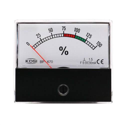 供应 KDSI指针式单相电流表BP-670 DC30mA0-150百分比负载表