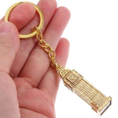 4 Pcs Key Chain Bag Pendant Zinc Alloy Keychain Hanging Car
