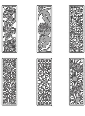 3033-3038 六件花朵花边 金属碳钢刀模 DIY刀模 跨境货源11月新款