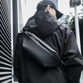 斜挎包男士 休闲多功能户外小背包 机能单肩包潮牌胸包运动腰包时尚