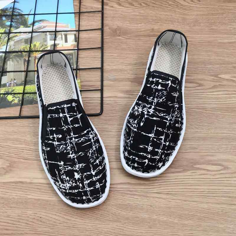 高档台州西布鞋男女牛筋山底灯芯绒京条绒面料北加绒手工一老脚蹬