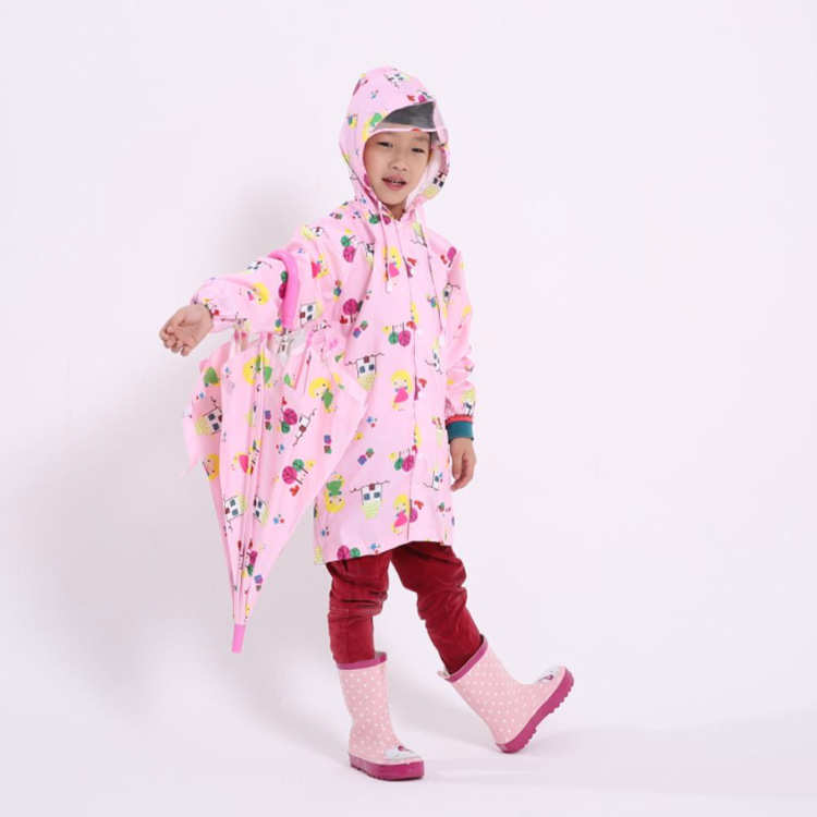 宝宝男童3小孩小童雨披幼儿园-斗篷-小学生雨披雨衣-儿童2女童16