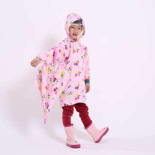 儿童雨衣男童女童小童幼儿园宝宝小孩雨披小学生雨披斗篷1