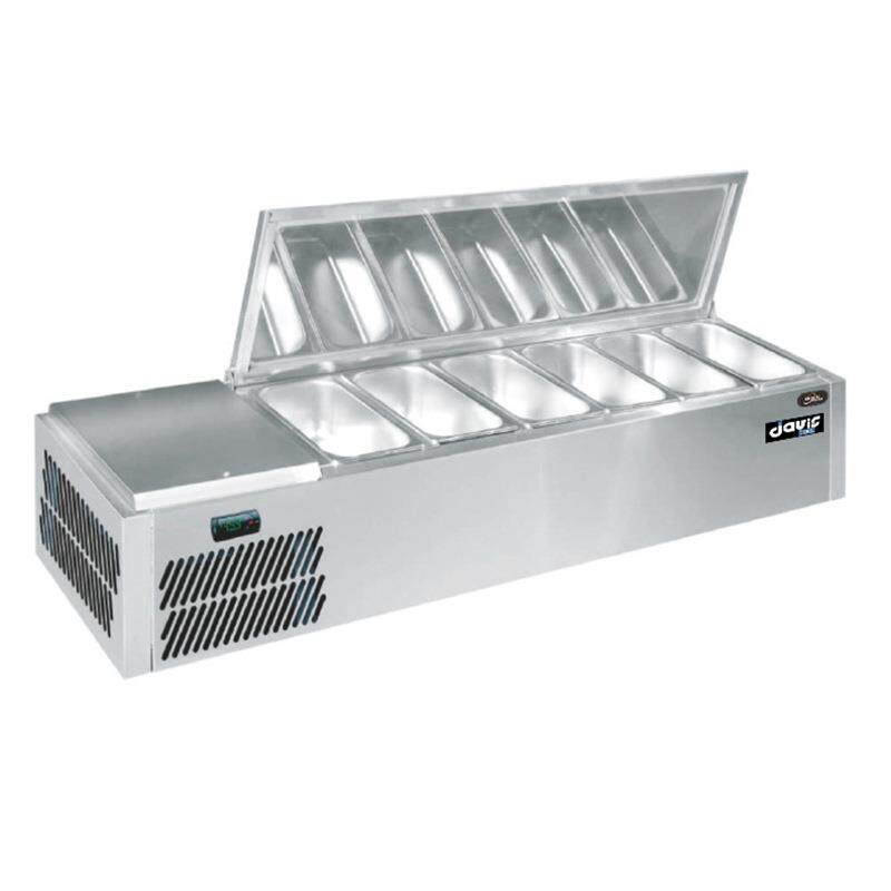 商用保鲜台式冷藏展示柜直冷沙拉台桌面披萨操作台撒料台甜品冷柜