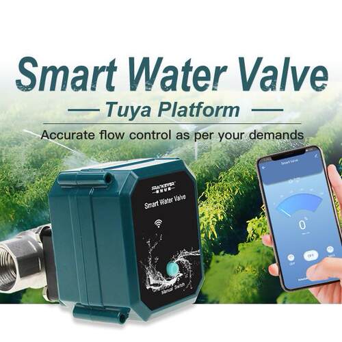 tuya无线APP自动控制水阀 阀门控制器 wifi zigbee智能定时水阀
