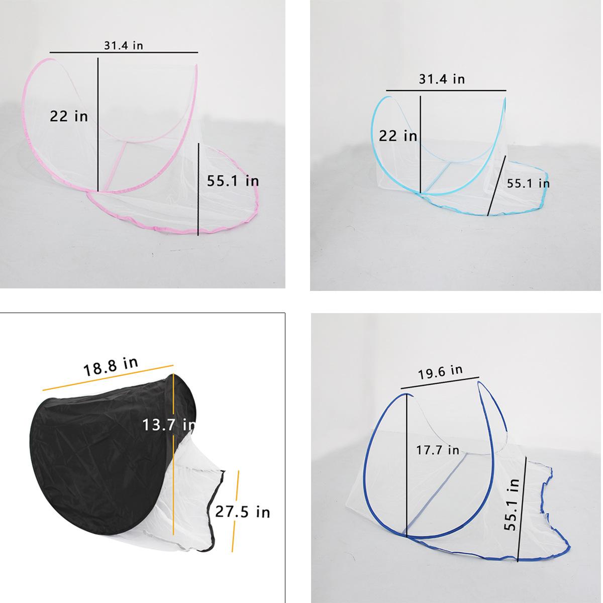 XM面部头部便携安装蚊虫加密蚊帐