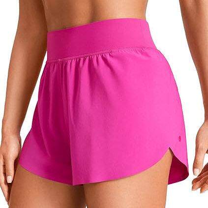 Womens Mid Waisted Dolphin Athletic Shorts for Women